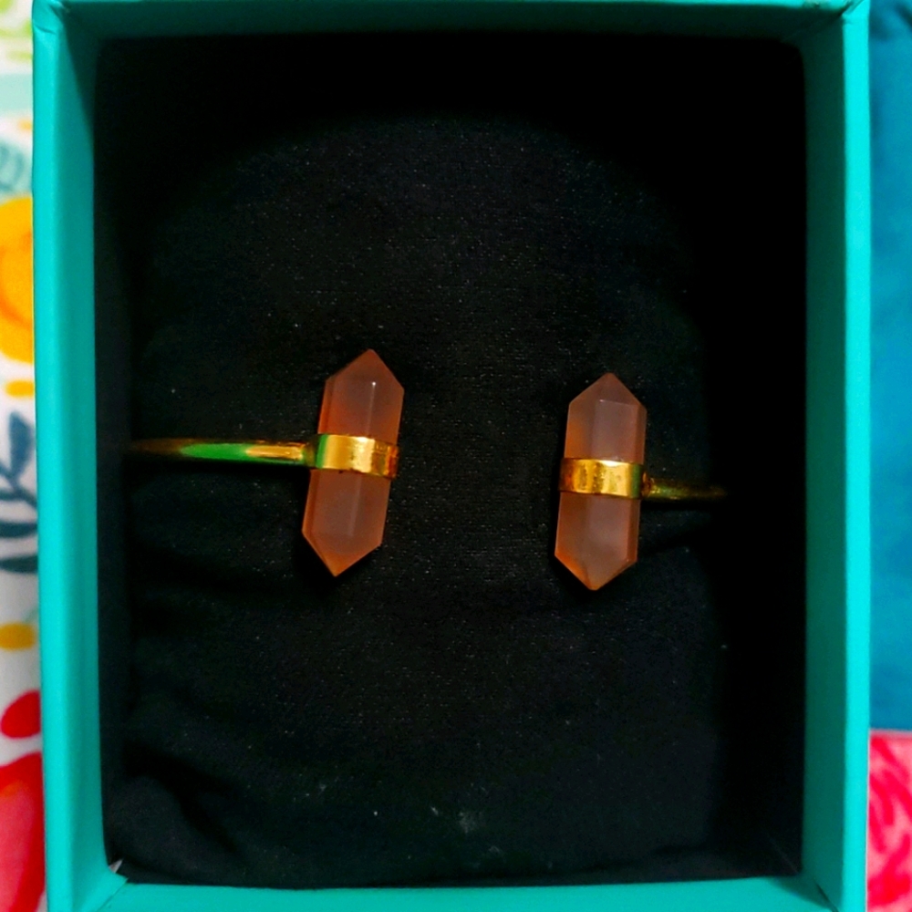 LULUDHARMA CUFF SMOKEY QUARTZ